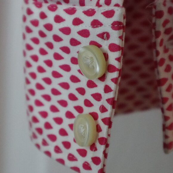 Banana Republic | Pink Rain Drops Shirt, Size 4 - Picture 5 of 7